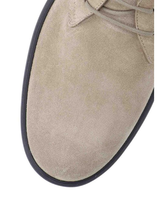 Tod's Brown Suede Ankle Boots for men