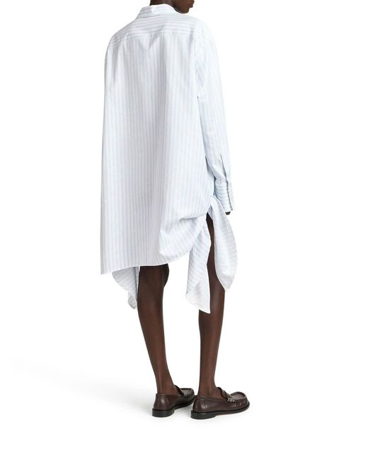 J.W. Anderson White J.W.Anderson Side Knot Shirt Dress