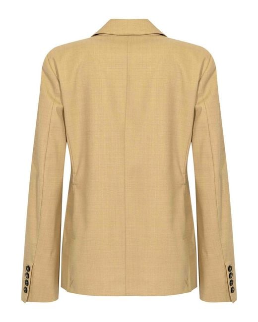 Liviana Conti Natural Farrel Double-Breasted Jacket