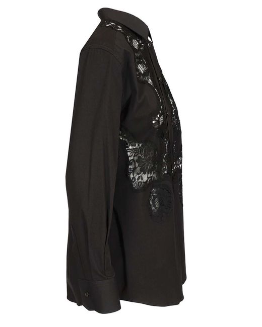 Dolce & Gabbana Black Cotton Poplin Shirt