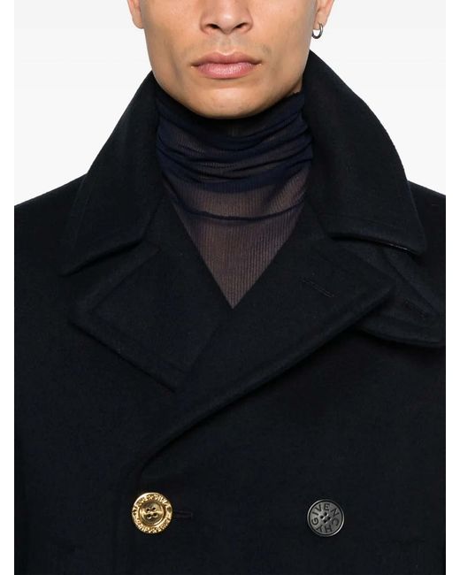 Givenchy Blue Big Lapel Caban for men