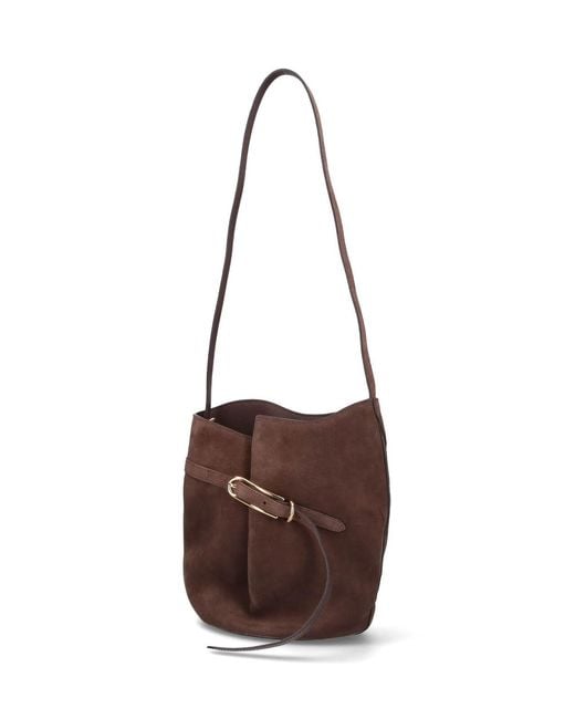 Liffner Brown Medium Belted Bag Bucket Bag