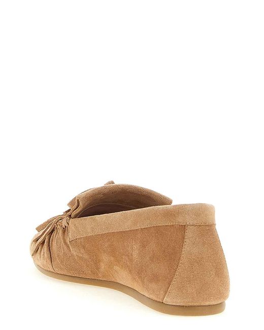 Stuart Weitzman Brown Britt Fringe Loafers