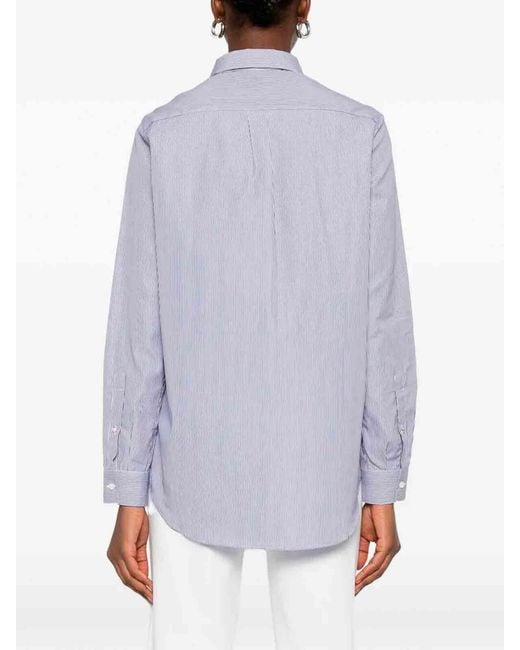 Camicia Classica di CUANTICO in Blue