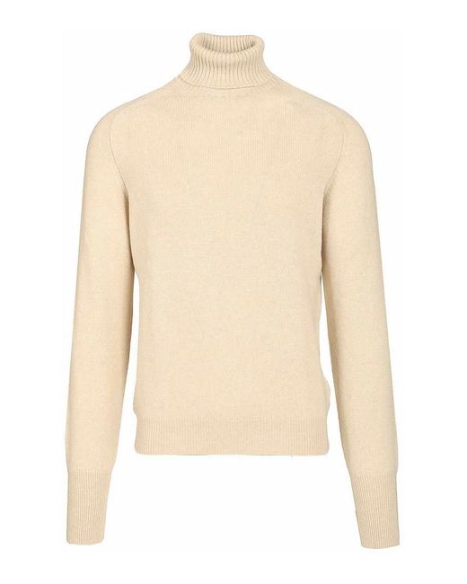 Fedeli Natural High Neck Sweater for men