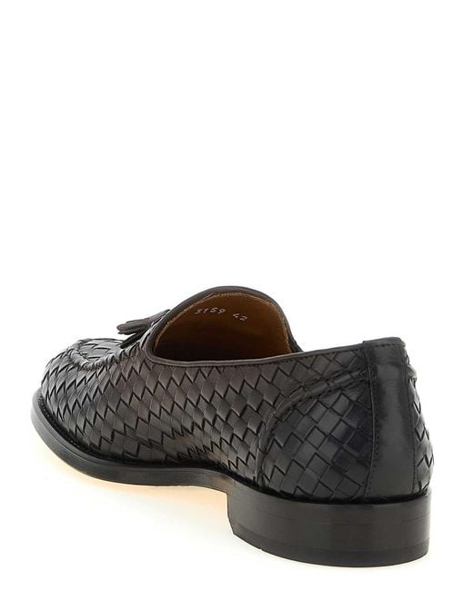 Doucal's Black Adler Loafers for men