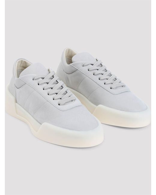 Fear Of God White Aerobic Low Sneakers for men