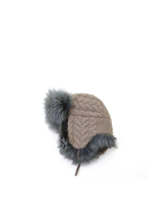 Inverni Gray Aviator Hat