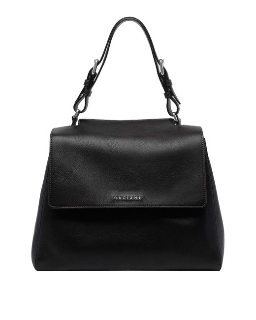 Orciani Black Medium Sveva Handbag