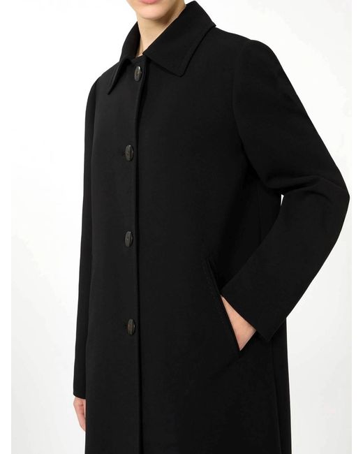 Max Mara Black Max Mara Midi Coat Racconto