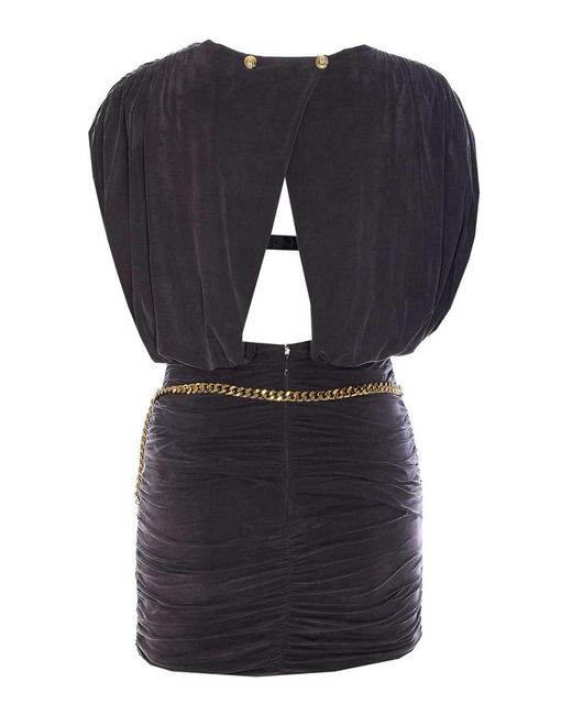 Elisabetta Franchi Blue Mini Dress