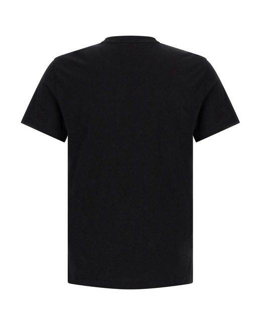 Valentino Garavani Black 'Vlogo' Embroidery T-Shirt for men