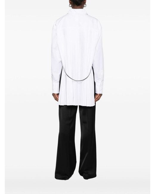 Sportmax White Cotton Blend Shirt