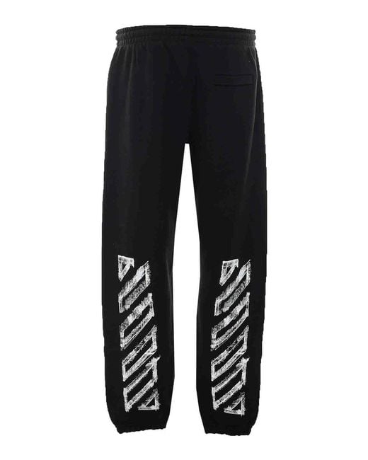 Off-White c/o Virgil Abloh Black Off Motion Arrow Sweatpants for men