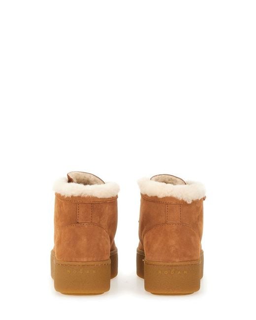 Hogan Brown Ankle Shoe