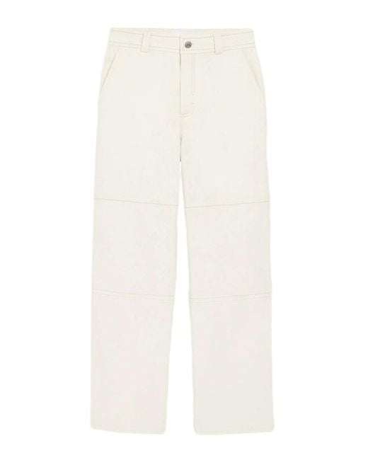 AMI White Worker Trousers for men