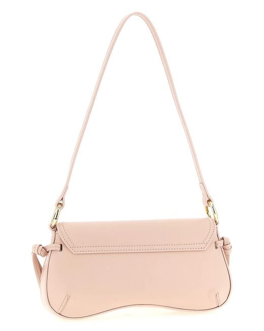 Twinset Pink Leather Shoulder Bag