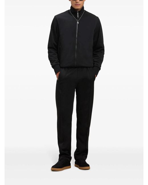 Palm Angels Black Back Curved Logo Track Pants for men