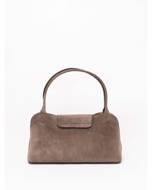 Versace Brown Medium Suede Bag