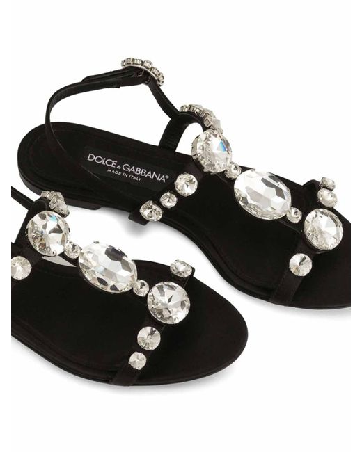 Dolce & Gabbana White Dolce &Amp Gabbana Line Jewel Sandal