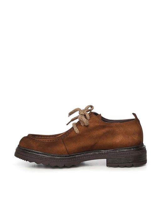 Giuliano Galiano Brown Jean Suede Lace-Up Shoe for men