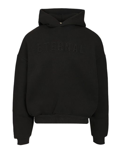 Fear Of God Black Eternal Hoodie for men