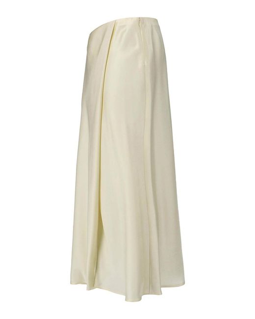 Khaite White Midi Skirt