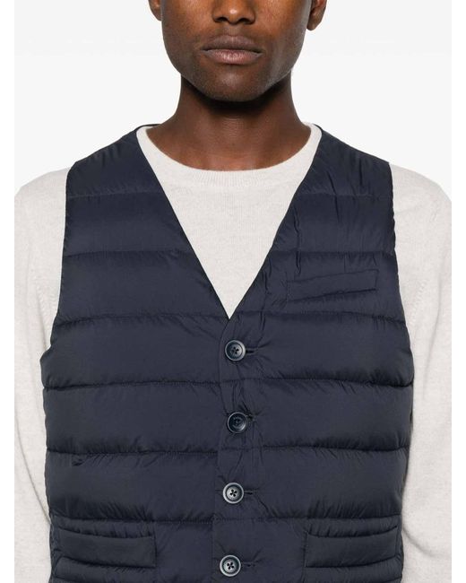 Herno Blue Waistcoat for men