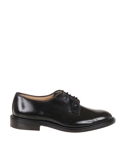 Tricker's Black Robert Derby Shoes for men