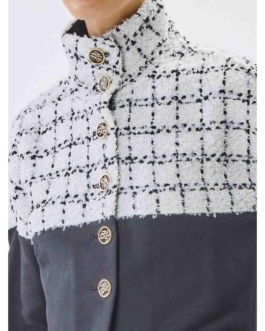 Karl Lagerfeld Blue Boucl Mix Jacket