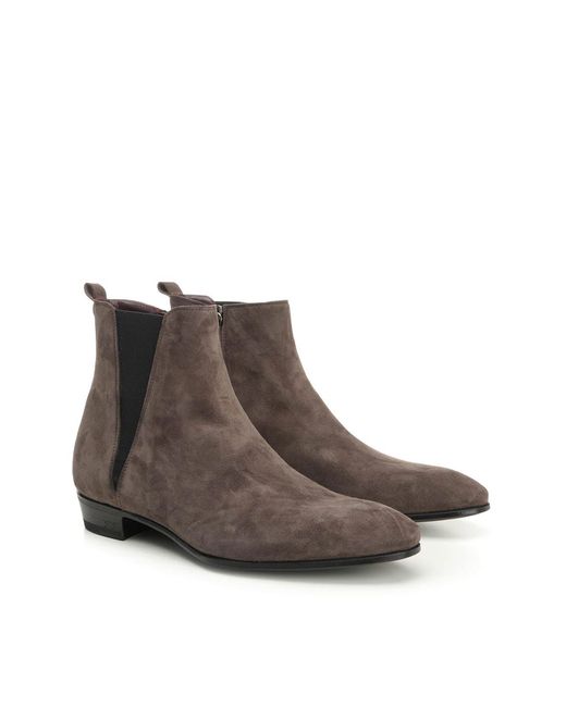 Lidfort Brown Suede Ankle Boot for men