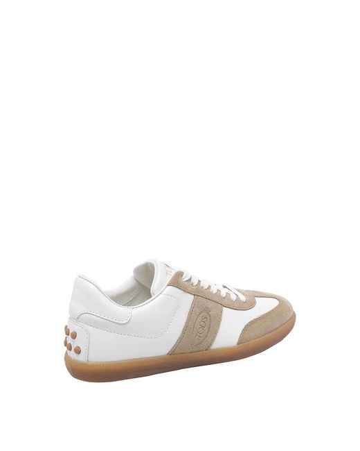 Tod's White Tods Tabs Sneakers