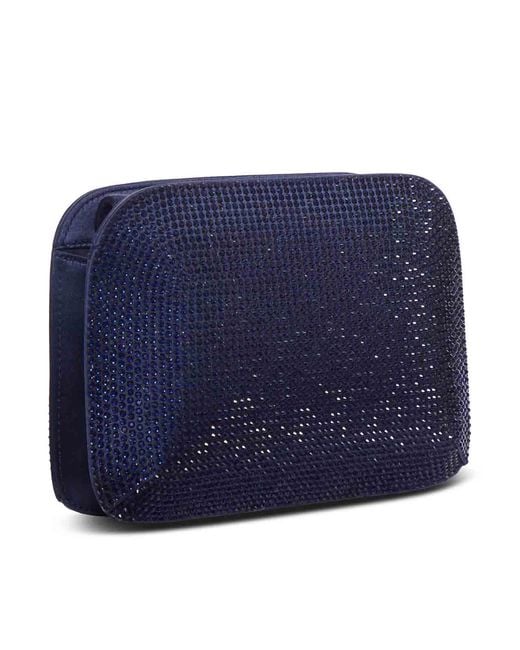 Giorgio Armani Blue Jewel Clutch Bag
