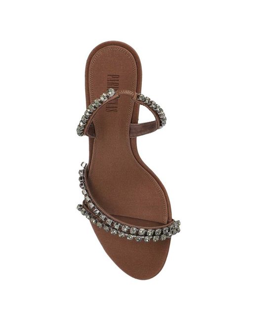 Paris Texas Metallic Strappy Sandals