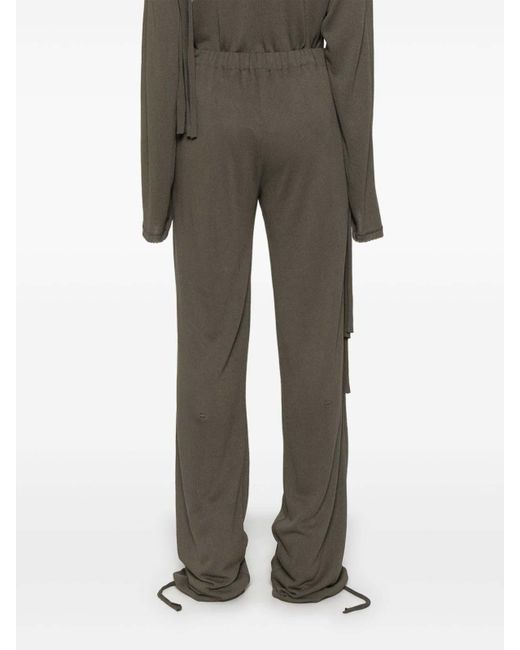 OTTOLINGER Gray Linen Blend Trousers
