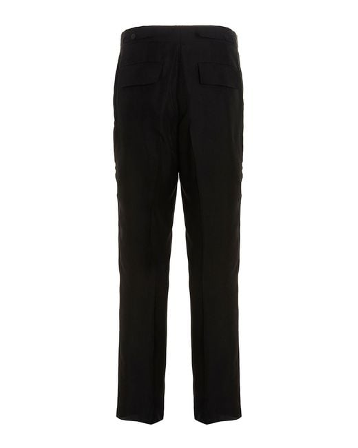 SAPIO Black Jacquard Pants for men