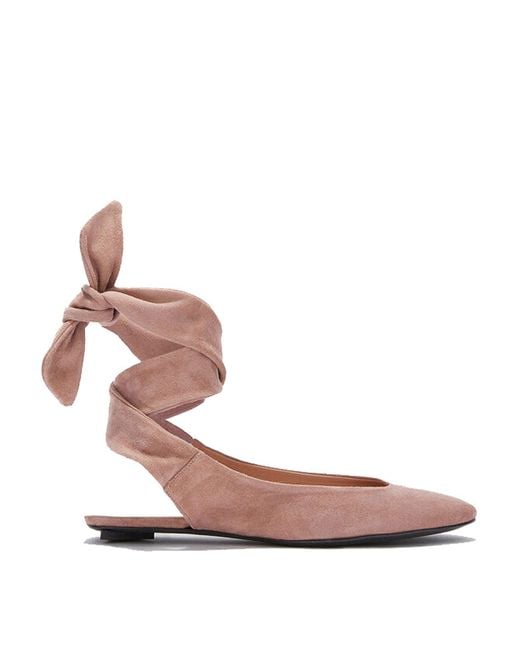 The Attico Pink Cloe Ballerina Shoes
