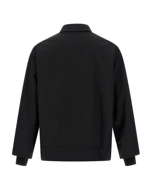 Comme Des Garcons Hommes Plus Black Wool Overshirt for men