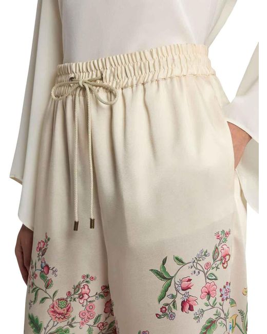 Etro Natural Wide-Leg Trousers