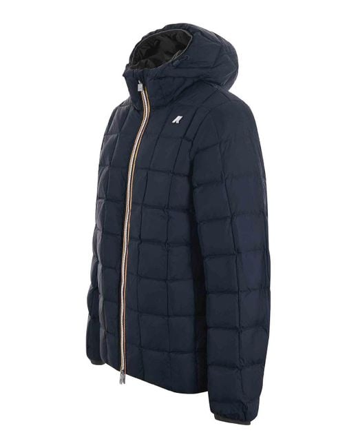 K-Way Black Reversible Down Jacket for men