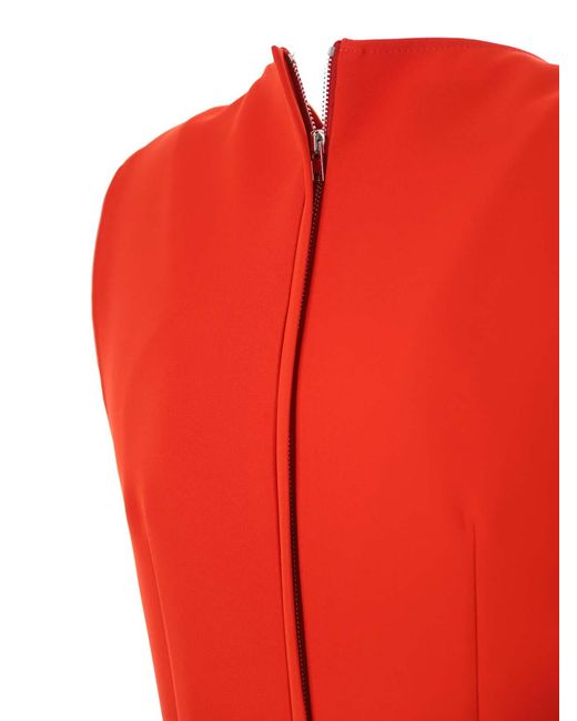 Moschino Red Salopette Dress