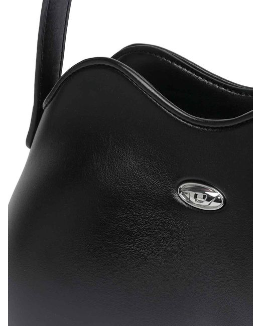 DIESEL Black Double-D Shoulder Bag