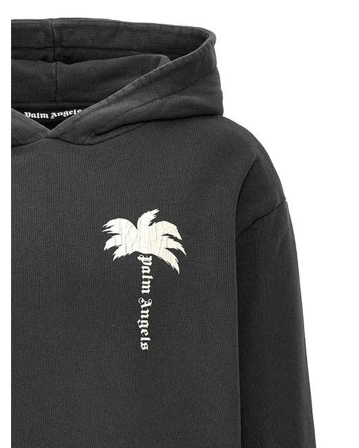 Palm Angels Black The Palm Hoodie for men
