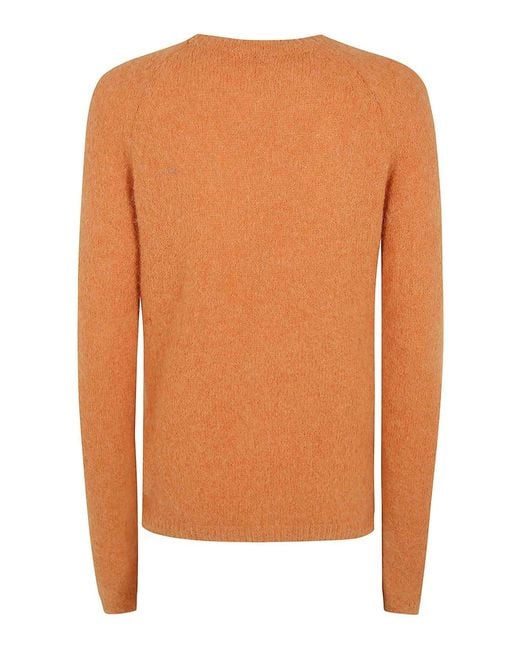 Base London Orange Round Neck Sweater