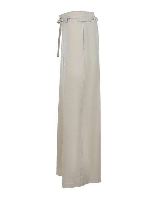 Alysi Gray Trousers Made Of Wool