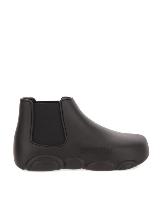 Moschino Black Teddy Pvc Boot for men