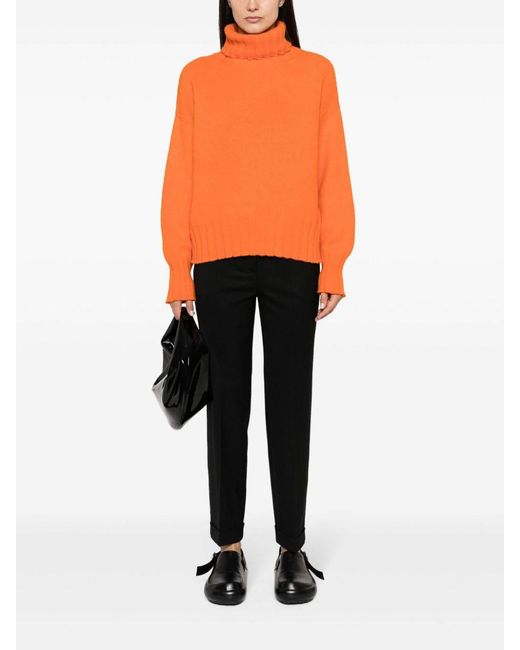 P.A.R.O.S.H. Black Slim-Fit Tailored Trousers