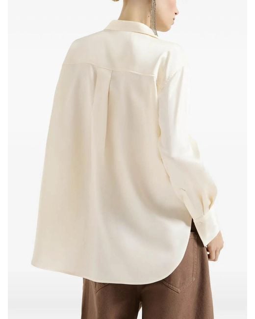 Brunello Cucinelli White Blouse