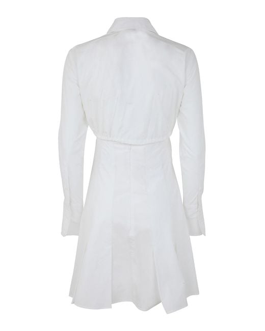 Patou White Belted Chemisier