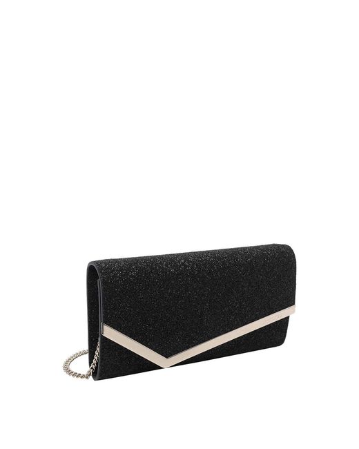 Jimmy Choo Black Emmie Clutch
